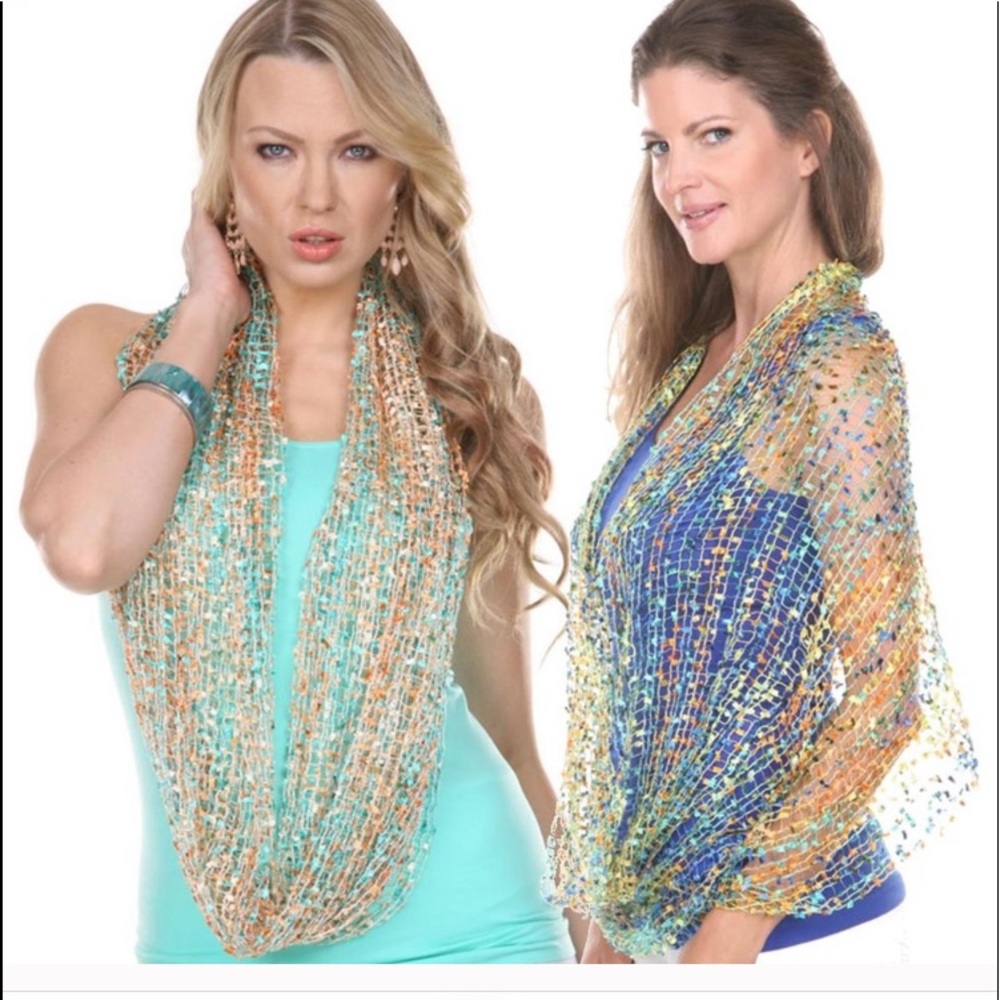 1 Infinity Confetti Scarf.  NWT